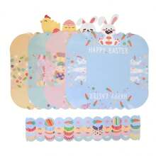 12/24PCS 12*9*6cm Creative Easter DIY Gift Boxes, Adorable Rabbit & Chick Elements To Handcraft And Convey Heartfelt Wishes, Instantly Boost Party & Holiday Atmosphere!