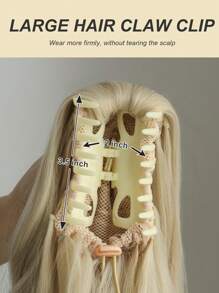 Cái vuốt Phần mở rộng tóc đuôi ngựa Phụ kiện tóc Vàng Màu sắc 22 Inch Dài Tự nhiên Xoăn Sóng Chống nóng Chất xơ Sợi tổng hợp Tóc đuôi gà Tóc giả piece Dành cho Cô gái NỮ Hằng ngày - Vàng - Xem 6