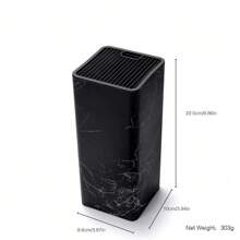 Messerhalter-Ständer mit Plastik-Messerblock zum Einstecken, Aufbewahrungsbehälter, Küchen-Zubehör, Kunststoff-Messerblock-Halter, freie Einstellung, Küchen-Aufbewahrungsständer, schwarzer Messerhalter mit Borsten, Tisch-Organizer, Werkzeug, Küchenmesser-Aufbewahrungsständer, Werkzeug-Set, Universalzubehör-Organizer, Küchen-Aufbewahrungsständer