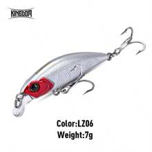 KINGDOM Kingdom Sinking Minnow Wobblers 45/60mm 3.6/7g Far Casting Fishing Lure For Pike/Trout/Bass Crankbaits Slim Body Hard Jerkbaits