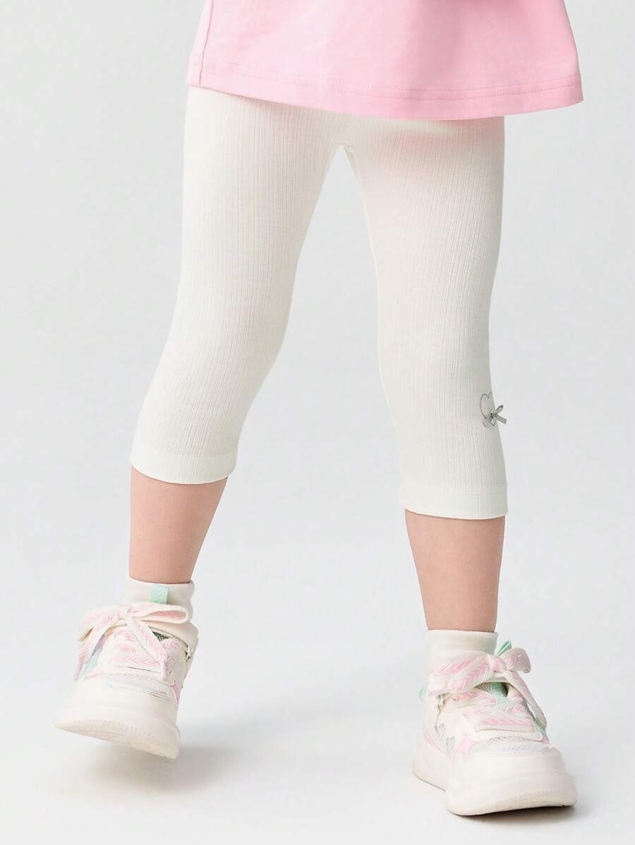 Balabala Girls' Baby Leggings, Lightweight Casual Pants For Summer, 2025 - Original White - View 1