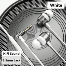 KZ Metal Hifi Wired Earphones 3.5mm AUX Connector With HD Mic Gaming Music Sport Headphones Bass Surround Sound Headsets L Bending 90 Degrees IN-Ear Earbuds
