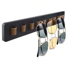 Wooden Eyeglass Storage Rack Wall Mounted Eyeglass Rack Household Sunglasses Sunglasses Storage Rack Glasses Display - Black - View 3