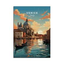 1 pieza Pintura de lienzo La Dolce Vita y Vintage Spritz Positano Italia sin marco para decoración de habitación de invitados y como regalo