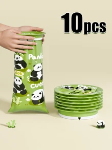 10pcs/Pack St. Patrick's Day Vomit Bags, Green Color, Disposable, Portable Trash Bags Suitable For Car, Travel, Plane - Help Relieve Motion Sickness - Multicolor - View 9