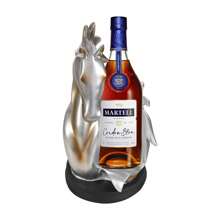 Horse Statue Wine Rack, Wine Bottle Holder, Wine Storage Display Rack - Silver and Gold - View 4