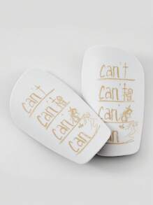 1 par de espinilleras mini de fútbol, material grueso de PET, adecuado para todas las edades y temporadas, accesorios de gimnasio - Multicolor - Ver 7