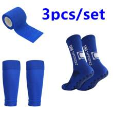 3 双装 女款男款运动袜 腿套 防滑足球袜 防滑袜 - 彩色 - 查看 11