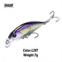 KINGDOM Kingdom Sinking Minnow Wobblers 45/60mm 3.6/7g Far Casting Fishing Lure For Pike/Trout/Bass Crankbaits Slim Body Hard Jerkbaits
