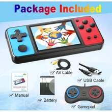 SN-380 Arcade Games Handheld 3.0 "Two-Player Console Blue /BL867 Handheld Console Two-Player Console Mini Two-380 Models - Blue - View 6