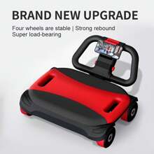 4 轮腹部滚轮，带自动回弹功能，健身家用腹肌训练器材，瘦腰