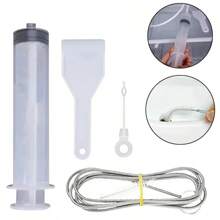 Removedor de obstrucciones de orificio de drenaje para refrigerador, cepillo para agujeros de nevera, limpiador de salida de agua para limpieza del hogar, herramientas de limpieza de dragado, 5/6 Uds. MDHX - 6 piezas - Ver 6