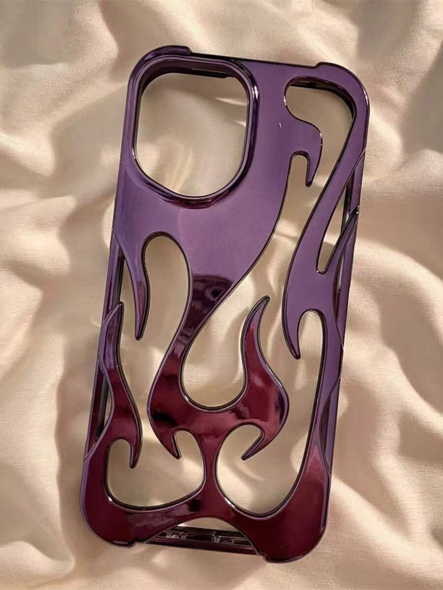 Ốp lưng điện thoại mềm mạ điện chống rơi họa tiết ngọn lửa rỗng thời trang Y2K mới, tương thích với iPhone [IP], Galaxy [Galax], [Sam]/15ProMax/16proMax/16pro/14proMax/14pro/13proMax/Tương thích với iPhone 16/11/12/13/14/15/A13/A14/A15/S22Ultra/S23Ultra/S24Ultra/S25Ultra/S22/S23/S24/S25/A16/A53/A54/A55 Chống nước, chống sốc, chống trầy xước, quà tặng sinh nhật mùa xuân