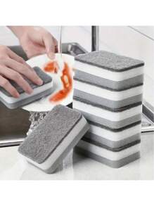 2pcs/6pcs/12pcs Multi-Functional Cleaning Sponges, Double Sided Scouring Pads, Washing Up Sponges, Premium Kitchen Sponges, Non-Scratch Sponge Cloths, Super Absorbent, Kitchen Cleaning Supplies