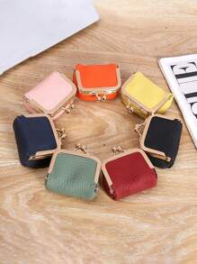 1 件复古风格迷你零钱包，紧凑型 PU 皮革首饰收纳盒，带按扣，适用于戒指、项链、耳环和配饰，纹理饰面，田园主题，椭圆形，可上锁，非常适合戒指和配饰，珠宝盒礼物女士女孩返校 - 彩色 - 查看 6