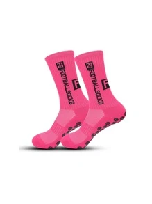 1 双足球袜运动防滑袜篮球袜斑点橡胶防滑足球袜，秋季 - 彩色 - 查看 5