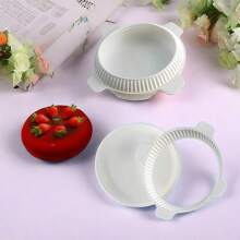 1pc Round Mousse Cake Mold, DIY Baking Mold, Silicone Fondant Mold, Glaze Mousse Cake Mold
