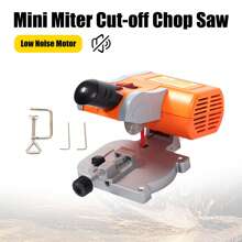 Mini Bench Cut-Off Saw Set, 7800 RPM High-Speed Blade, Adjustable Miter, Portable Precision Cutter For Metal, Wood & Plastic, 90W Power, Efficient - Orange - View 6