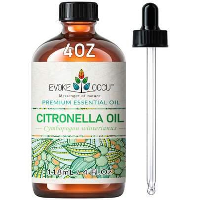  EVOKE OCCU Citronella Essential Oils, 118mL/30mL/10mL Premium Undiluted Oil For Cleaning, Air Freshening, Diffuer, Humidifier, Purier, Skin Care, Uutdoor Spray