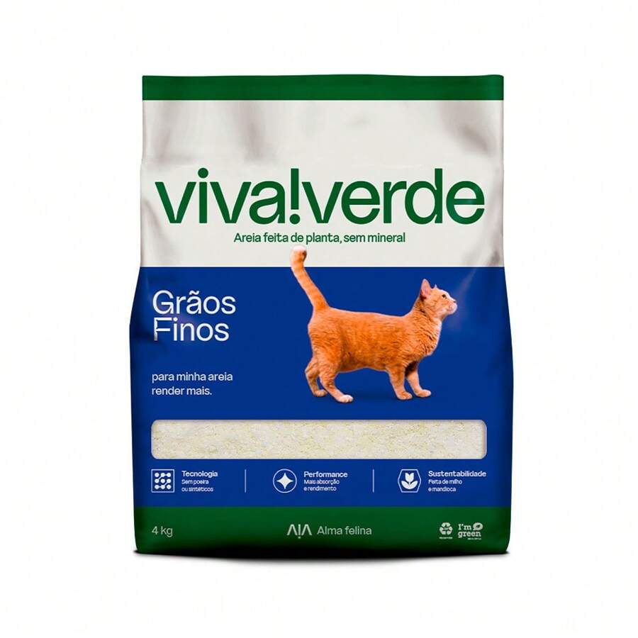 VIVA VERDE PREMIUM 4KG FINE GRAINS LITTER SAND - 米色 - 查看 1