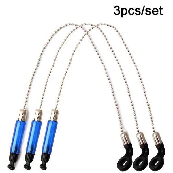 3 Stücke/Packung Europäische Karpfen Angeln einfache Soft Kette Swing Detektor Angelalarm Komponenten