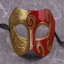 1pc New Half Face Mask, Mysterious Retro Mask, Adult Men Masquerade Mask - Multicolor - View 19