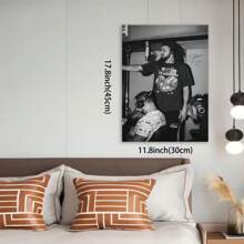 Framed Vintage Cole Rapper Art - Music Poster For Bedroom Aesthetics, Perfect For Room Decor - Framed - View 2