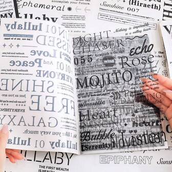 20pcs English Alphabet Scrapbooking Stickers, Versatile High-Quality PET Lettering Sticker Sheets For Journal, School Supplies,School Supplies,Back To School