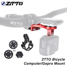Soporte para computadora de bicicleta ZTTO para Garmin, Cateye, Bryton GPS, GoPro, soporte para cámara deportiva y luz, extensión de manillar para bicicleta de carretera