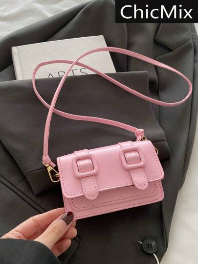 Bolso de hombro plegable de unicolor y estilo simple, adecuado para compras, carteras, compras, mujeres jóvenes, estudiantes universitarios, recién llegados y trabajadores de cuello blanco. Son muy adecuados para oficinas, universidades, trabajo, negocios, viajes al trabajo, actividades al aire libre, viajes y salidas, Año Nuevo, color rosa