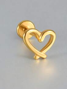 1PC Stainless Steel Flower Ear Tragus Cartilage Piercing Internal Threaded Bee/Butterfly Labret Ring Lobe Earrings Helix Piercing - 1 Gold - View 13