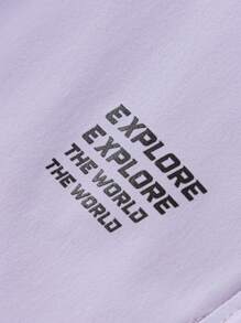 Balabala Tween Girl' Straight-Leg Pants, Lightweight Summer Sports Trousers, 2025 - Pink Purple - View 4