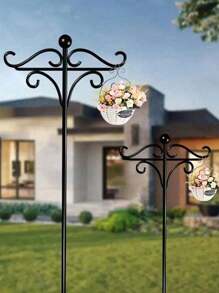 Outdoor Shepherd Hook, 63/73/110inch Metal Hook, Garden Decorative Bird Feeder Hanging Shepherd Hook, Suitable For Garden Hanging Flower Baskets, Bird Nests, Bird Feeder Hanging, Hanging Plant Flower Support, Spring Outdoor Decorations, Seasonal Decorations
