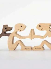 1 件定制小狗家庭装饰木制装饰品，北欧风格家居装饰，礼物