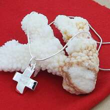 925 纯银吊坠项链 16-30 英寸蛇形链 适合女士男士婚礼订婚派对珠宝