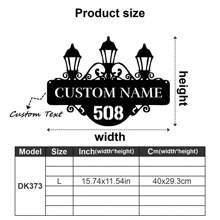 1pc Custom Vintage Metal Doorplate Decorative Art, Rural Street Nameplate Wall Decorations - Personalized Door Numbers And Text - Wall-Mounted Multifunctional Address Signs, House Numbers, Outdoor Address Signs, Farmhouse Door Art Gifts Birthday Graduation - Multicolor - View 49