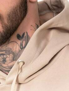 Men Hoodies - 卡其色 - 查看 4