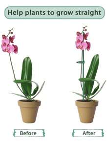 5/10/15PCS Plant Stakes, Green Plant Sticks Support, Plant Support Stakes Suitable For Indoor And Outdoor Plants, Green Plant Stick Support For Potted Tomato Peony Lily Rose And Other Plants Floral Vegetable (16 Inches)