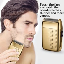 New Reciprocating Shaver Electric Three-Bit Rechargeable Shaving Haircut Trade Razor Men's Razor. - Multicolor - View 5