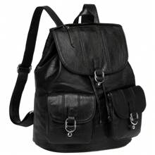 Backpack Womens, Vaschy PU Leather Backpack Purse Fashion Ladies Rucksack Casual Backpack School Bag For Teen Girls, Black,