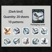 1 件深色系列涂鸦贴纸，个性化创意 DIY 笔记本电脑贴纸、墙壁贴纸、装饰贴纸 - 均碼 - 查看 12