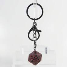 Pendant Dice Keychain, Creative D20 Dice Charm Keyring Lucky Gift For Hanging Accessories - D20 Pattern Keychain - View 7