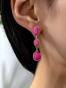 1 Paar asymmetrische Clip-On Ohrringe mit Strass für Frauen, geeignet für Feiertage, Geburtstage, Dates, Partys, Urlaub, tägliche Fahrten