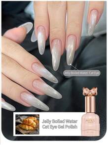 annies 10毫升/1支半透明果冻玻璃猫眼指甲油凝胶，新款珠光白色美甲闪粉，适用于DIY美甲 - 彩色 - 查看 9