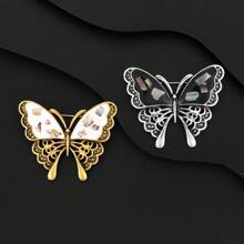 1 件时尚复古昆虫蝴蝶合金胸针适合女性日常佩戴 - 胸針 - 查看 5