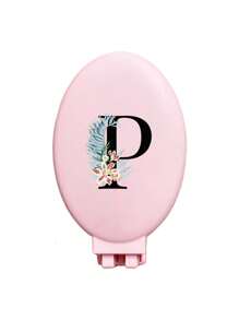 A-Z Daisy Flower Pattern Pink Portable Hollow Comb With Makeup Mirror, All-In-One Foldable Mirror Comb - Portable Tabletop Modern Makeup Tool, Travel Essential, Folding Comb With Makeup Mirror, Convenient To Carry,Giveaways,Travel,Cheap Stuff,Travel Essential - Pink - View 17