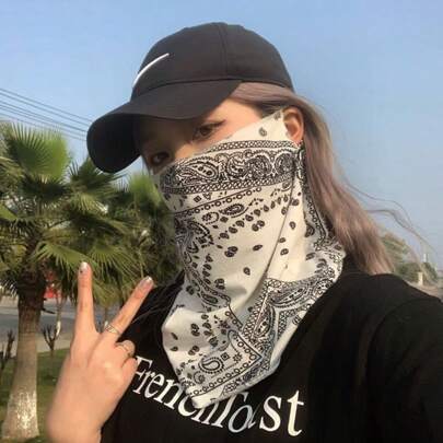 1 件装轻质透气防紫外线面罩，适合男士/女士，夏季薄款防晒颈罩