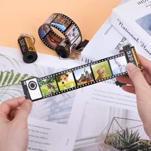 1 件情侣定制胶卷钥匙扣，带 10/20/30 张照片，甜蜜情侣礼物家庭礼物个性化照片钥匙扣胶卷钥匙扣定制情侣胶卷钥匙扣礼物相机胶卷钥匙圈，送给男朋友女朋友纪念礼物生日礼物派对礼物 - 彩色 - 查看 1