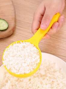 1pc, Rice Spoon, Rice Spoon Mold, Rice Ball Scoop Mold, Cooking Spoon Cooker, Rice Ball Mold For Kitchen, Yellow Non Stick Rice Spoon, Kitchen Supplies School Supplies,Back To School - Yellow - View 4