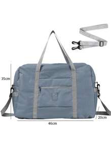 Fashionable Travel Handbag, Large Capacity Foldable Shoulder Bag, Backpack, School/Study Supplies Bag - Multicolor - View 14